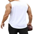 thumbnail image 3 of EIMELI Men Sports Tank Top Sleeveless Round Neck Solid Color Tops Running Fitness Tops for Men, 3 of 5