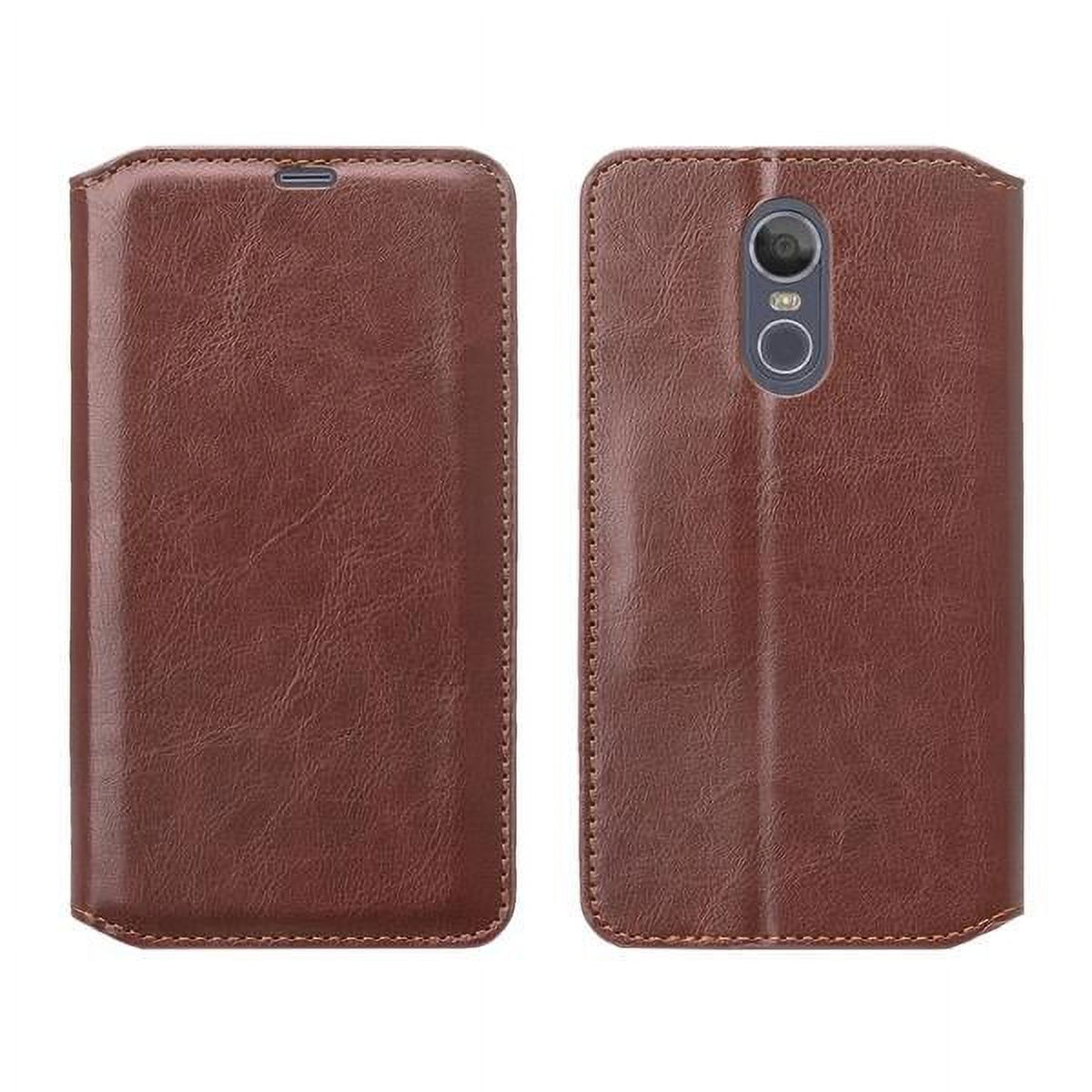 LG Stylo4 Case, LG Stylus4 Case, Slim Folio [Kickstand] Pu Leather Wallet Case Phone Case for LG Stylo4 - Brown - image 3 of 6
