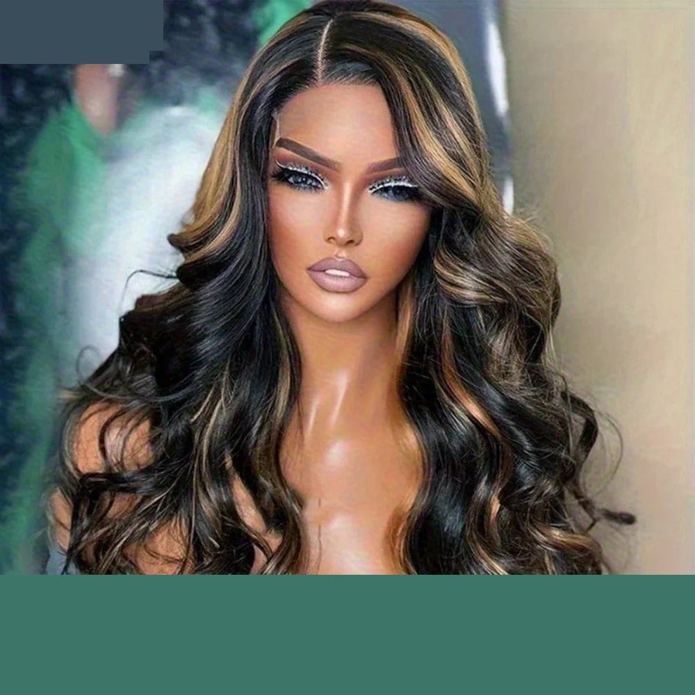 Lace Glueless Wig Human Hair Ombre Body Wave Hd Lace Front Wigs