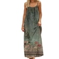 thumbnail image 2 of Sakmal Casual Backless Cami Dresses Womens Mumu Maxi Lounge Dress Sleeveless Floral Crew Neck Sundress for Women L, 2 of 6
