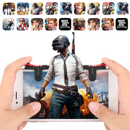 2pcs Pubg Moible Controller Gamepad Free Fire L1 R1 Trigger Pugb Mobile Keypads Grip L1r1 Joystick For Iphone Android Phone