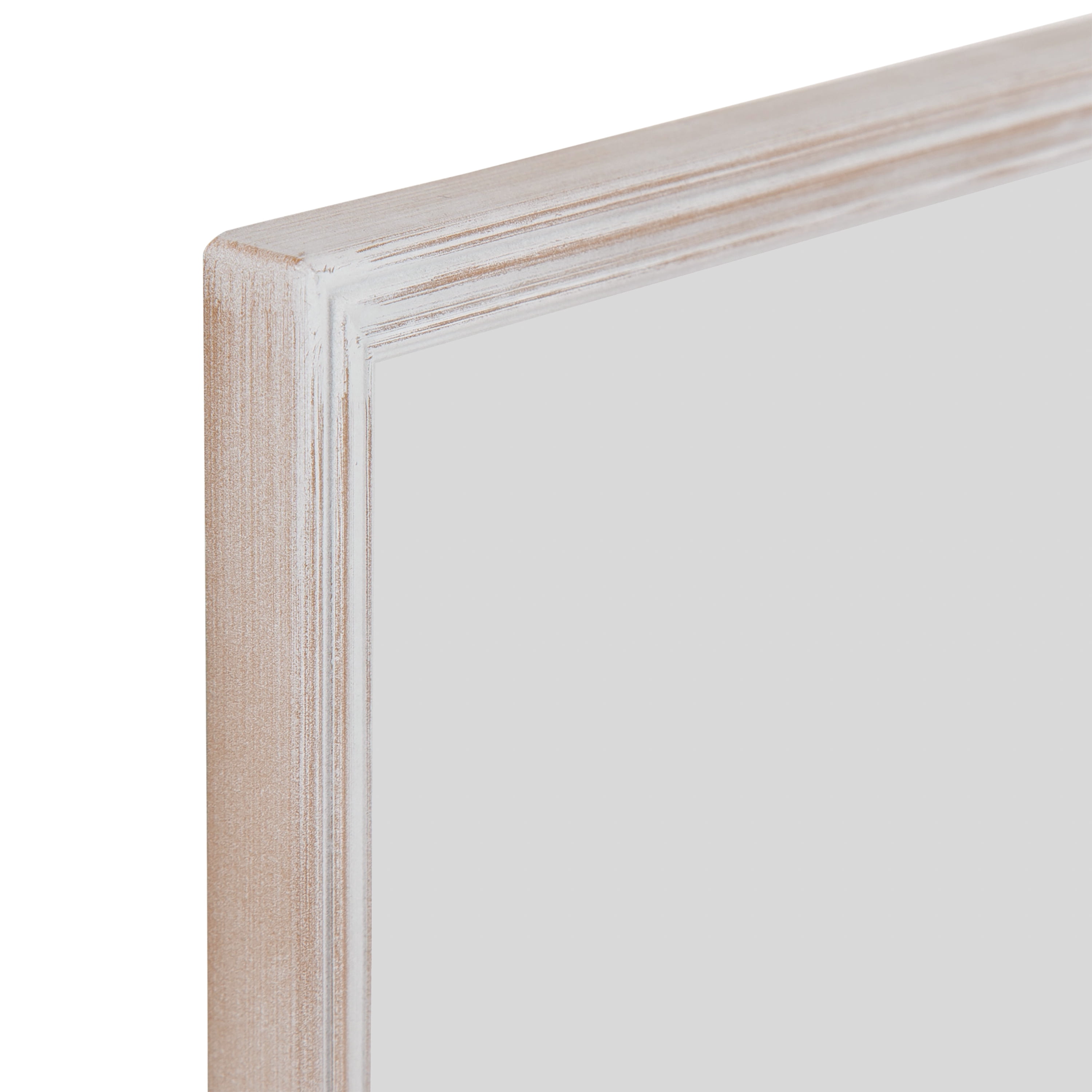 (2 pack) DesignOvation 5x7 Casual Distressed White Decorative Tabletop Picture Frame
