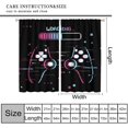thumbnail image 3 of Gaming Curtains for Boys, Colorful Pink Blue Game Controller Graffiti Gamepad Print Window Curtains for Kids Teens Bedroom Nursery Playroom, 84" W X 84" L, 3 of 6