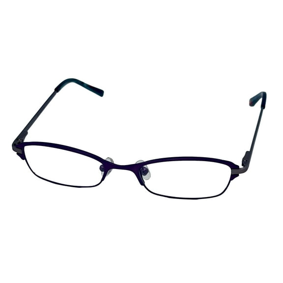 Jones New York Women's Metal Soft Rectangle Eyeglass Frames, Purple 50mm