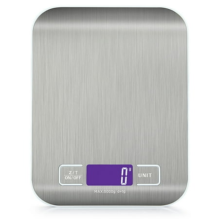 

Digital Food Scales Electronic High Precision Stainless Steel Multiple Kitchen Weighing Zero Clearing Tare Function