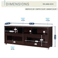 thumbnail image 5 of Techni Mobili 58" W Durbin TV Stand for TVs up to 65", Espresso, 5 of 10
