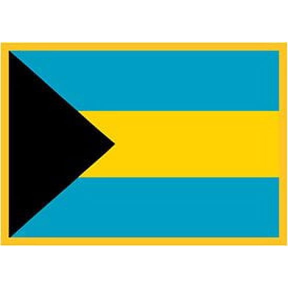 Bahamas Flag Patch 2 1/2" x 3 1/2"