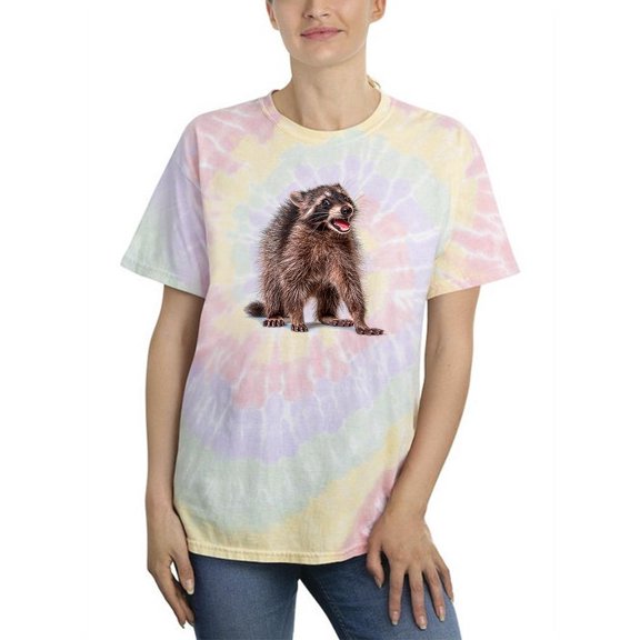 An Angry Raccoon Tie Dye Spiral Women -Image by Shutterstock, Female Medium