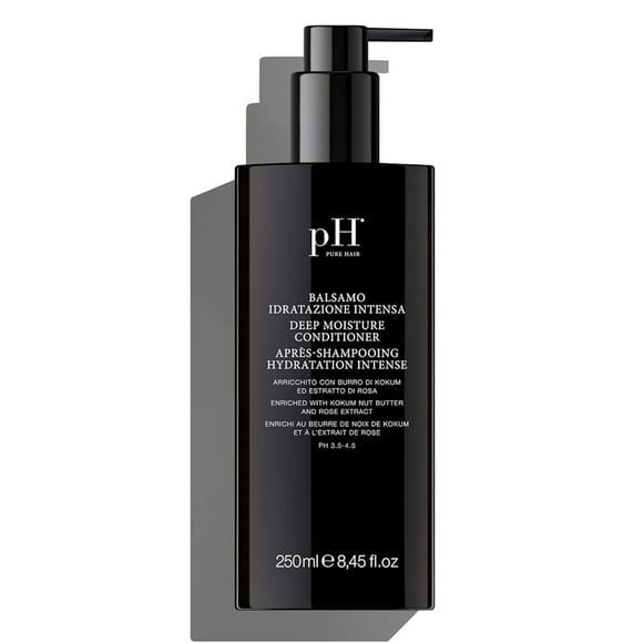 pH Labs Deep Moisture Conditioner - Intense Hydration for Dry, Damaged Hair - Deep Conditioning Treatment with Kokum Nut Butter & Rose Extract for Fr