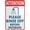 Warning Sign 5, variant on Please Rinse Off Before Entering - 8"x12" Reflective Aluminum Metal Sign with Symbol, Indoor Outdoor Warning Signage