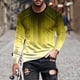 thumbnail image 1 of Blusas y camisas de manga larga con cuello redondo para hombre, blusa informal con estampado de cuello redondo y manga larga para hombre, 1 of 5
