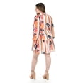thumbnail image 3 of Vestido camisero con cinto Roman Fashion /Tallas Extras, 3827 (Durazno lineas) naranja claro 40, 3 of 6
