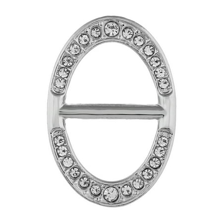 

Elegant Scarf Ring Simple Alloy Scarf Jewelry Scarves Buckle Gifts for Christmas Valentine s Day (Silver)