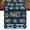 Blue, variant on Brown Giraffe Burlap Cotton Table Runner 13x48 Inches Long, Wildlife Animals Farmhouse Wood Plank Farmhouse Table Runners, Outdoor Dining Tablecloths Decor for Baby Shower/Party/Wedding