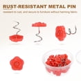 thumbnail image 4 of Uxcell 100Pcs Upholstery Twist Pins Headliner Bed Pins Furniture for Bed Armrest Slipcovers Skirt Bed Skirts Fabric SofaRed Rose 0.63x0.55 inch, 4 of 7