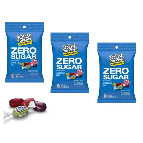 Hard Candy, Sugar-Free, Individually Wrapped, 3.6-Ounce (3 Bags)