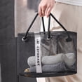 thumbnail image 2 of Collapsible Mesh Drain Basket 2in1 Travel Toiletry Swimming Organizer Large Portable Carry Handle Eco Friendly Storage, 2 of 7