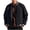 Black, variant on Men's Varsity Jackets Fashion Colorblock Button Down Baseball Bomber Coats Midweight Fall Spring Streetwear Outerwear for Daily Wear Red XXL