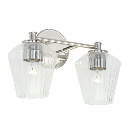 

Capital Lighting 141421-507 2 Light 15 Wide Bathroom Vanity Light - Nickel