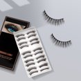 thumbnail image 4 of Houderco 10 Pares De Pestañas Postizas 3D Negras Naturales Para Maquillaje Con Y Ajustable, 4 of 7