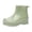Green, variant on Women's Durable Rain Shoes Thick Sole Waterproof Outdoor Work Fishing Travel Boots Casual Garden Shoes