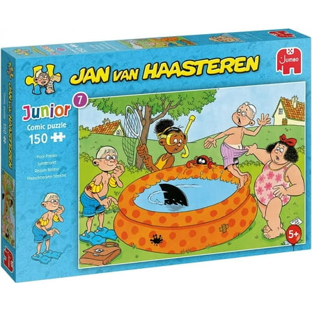 Jumbo Games Jan van Haasteren Junior Pranks in the Pool - Puzzle 150 pieces - Puzzle from 5 years