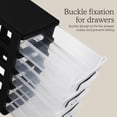thumbnail image 4 of 5 Tier Plastic Storage Drawers, Desktop Organizer with Clear Drawers, Compact Desk Storage Cabinet for Office Supplies, Arts Crafts, Makeup and Dorm Room Organization, Black, 4 of 8