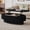 Black, variant on Oval Lift-Top Wooden Coffee Table, Lift Top Design with Hidden Inner Storage, Multi Purpose Tea & Dining Table for Home Lounge Cafe, Black
