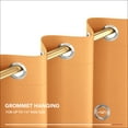 thumbnail image 4 of ZOPZO Grommet Blackout Curtains 2 Panels, Noise Reducing, Orange Flame, 52W x 84L Inch, Thermal Insulated Energy Saving Window for Dining Room, 4 of 5