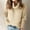 C-Khaki501, variant on Womens Knit Sweaters Solid Color Long Sleeve Drop Shoulder Mock Neck Relaxed Fit Pullover For Fall Winter Base Layer