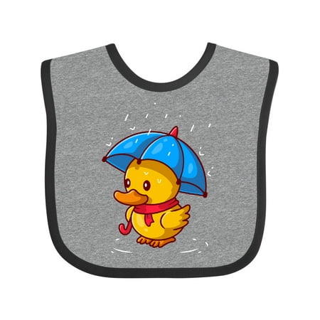 

Inktastic Rainy Ducky Gift Baby Boy or Baby Girl Bib