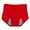 Red, variant on Period Underwear for Women, Women's Large Textile Underwear Pocket for Menstruation Warm Baby High Waist Anti Side Leakage Big Aunt Sanitary Physiological Womens Underwear Red L