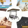 thumbnail image 2 of HQREA Waterproof Replacement Swing Canopy Top, 2-3 Seater Outdoor Furniture Covers, 2 of 6