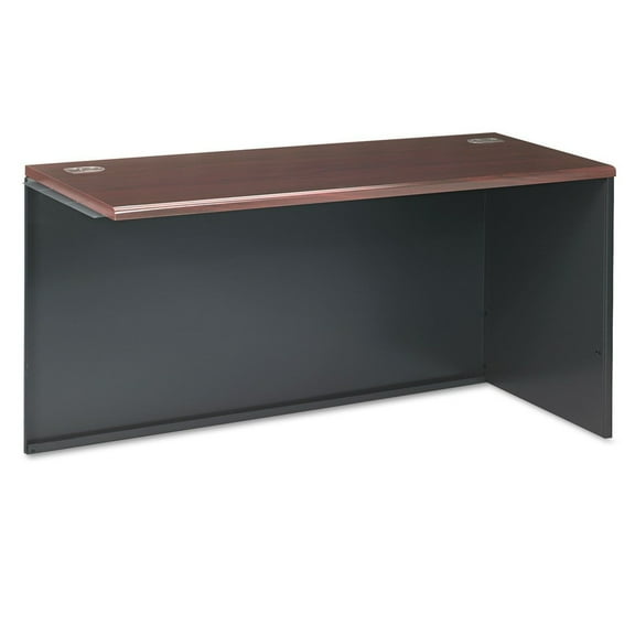 HON H38945R.N.S 38000 Series 60 in. x 24 in. x 29-1/2 in. Right Return Shell - Mahogany/Charcoal