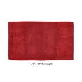 thumbnail image 2 of Better Trends 24" x 40" Bathroom Rug 100% Cotton, Soft Tufted Bath Mat, Water Absorbent & Non Slip Bath Rug (Red) Granada Collection, 2 of 4