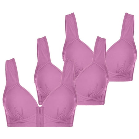 GENGING Bras Clearance 3pcs Woman s Fashion Plus Size Wire Fall Clearance 2024 Push Up Hollow Out Bra Underwear
