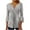 Gray, variant on 3/4 Length Sleeve Womens Tunic Tops Women Tops Long Sleeve Oversized Tshirts for Women Spring Womens Blouses Long Sleeve Under 5 Dollars