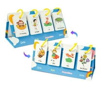Qocolhg Toddler Flash Cards Gifts, Set of 78 Alphabet, Letters, Colors, Shapes and Numbers, Baby Learning Cards, Educational, Preschool, Toddler Flashcards, Double-Sided, for Toddlers 1-4 Years
