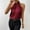 Wine, variant on Giftesty Tank Tops for Women Fashion Women's Summer Solid Button Sleeveless Casual Tank Blouse