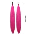 thumbnail image 3 of 2PC Hot Pink Long Synthetic Hair Ponytail Extensions for Girls, Clip-in Fade Resistant Hairpiece for Halloween Cosplay Christmas Party Costume (2 Pack), 3 of 7