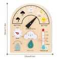 thumbnail image 2 of Wooden Tablet Sorting Time Teaching Clock Toy to Learn Calendar Date Weekdays Weather Seasons Time Telling Skills Developmental Early Learning Educational Toy for Toddler Kindergarten Kid, 2 of 8