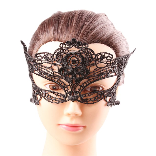 Minnieouse Gargantilla de vampiro cubre negro exquisito Retro moda diseño ahuecado pieza facial para Cosplay costumbres exóticas para fiesta Ropa, zapatos y accesorios Miscelánea M020