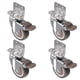 thumbnail image 3 of Ruedas de Montaje Lateral, Ruedas para Muebles de 2 Pulgadas, Ruedas de Goma en Forma de L, Juego de 4, Tapa Giratoria con Bloqueo de 360 Grados, Paquete de 4, 3 of 5