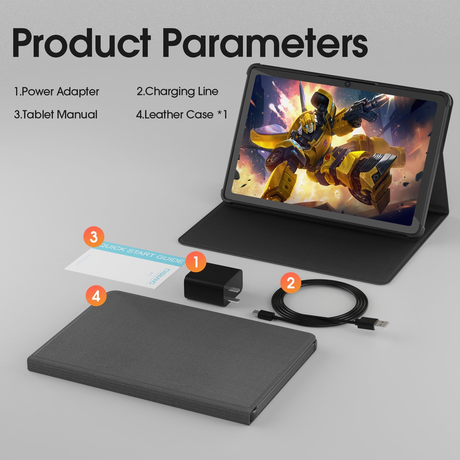 Digiland 10.1 Inch Tablet, Helio G80 Octa-Core, 10+64GB Android Pad, 8+13MP Dual Camera, Long-Lasting Battery for Work & Play Tablet Computer