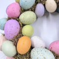 thumbnail image 5 of TERGAYEE Colorful Easter Egg Wreath,16Inch Artificial Easter Wreaths for Front Door,Hanging Spring Wreath with Pastel Easter Eggs,Green Leaves for Wall Window Party Decor, 5 of 9