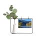 thumbnail image 1 of River Mountain Hill Forest reflejo agua Marco De Metal Florero De Cerámica Decoración, 1 of 4