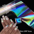 thumbnail image 2 of Aurora Cromo Papel De Uñas Efecto Espejo Pigmento Irridescentes Corazón De Mármol Pegatina Decoración De Manicura Envolturas Gao Jiahui unisex, 2 of 2