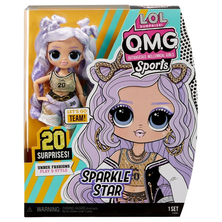 LOL Surprise OMG Sports Fashion Doll Sparkle Star with 20 Surprises  Including Multiple Fashion & Sports Accessories – Great Gift for Kids Ages  4+