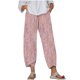 thumbnail image 1 of Pantalones de Mujer Traje Verano Cómodo de Moda Impreso Pantalones Recortados, Pantalones Elásticos Casuales, 1 of 5
