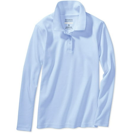 Girls' Long Sleeve Polo Shirt
